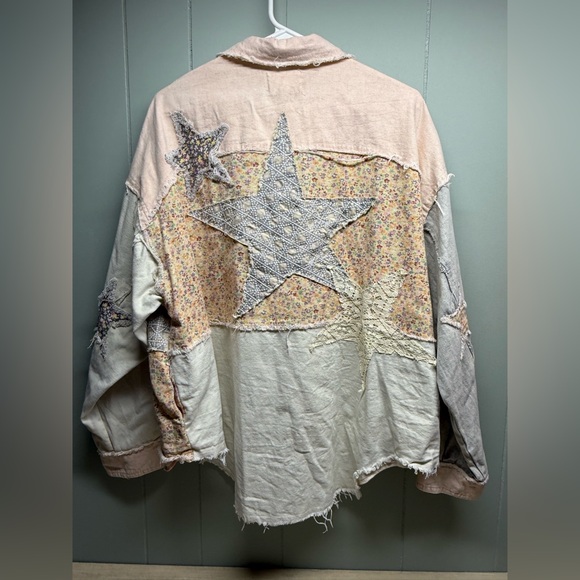 Oli & Hali Patchwork Jacket with Star Accents - Picture 2 of 4